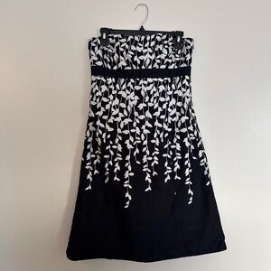 LOFT Black Strapless Dress